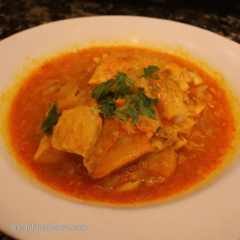 Bonito Encebollado a La Marinera presentation