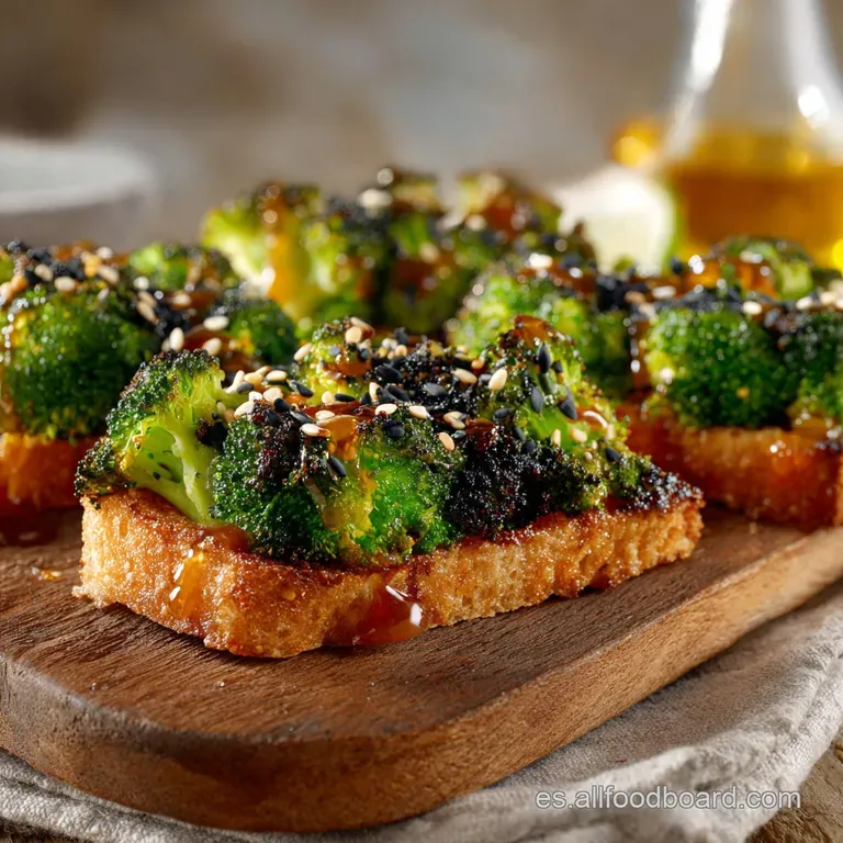 Br&oacute;coli Tostado a La Perfecci&oacute;n: Crujiente Y Con Aderezo De Miel Y Lima presentation