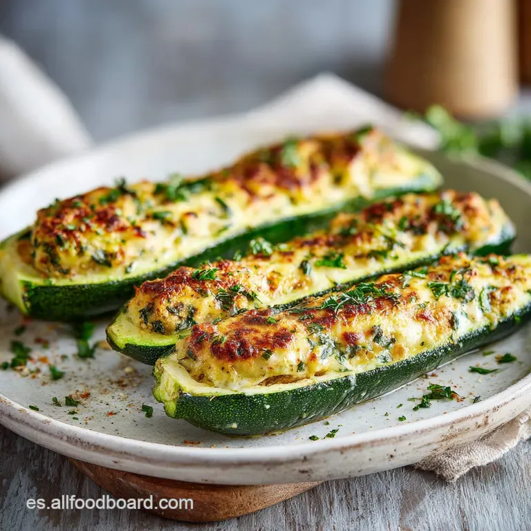 Receta con Calabac&iacute;n Relleno al Horno F&aacute;cil