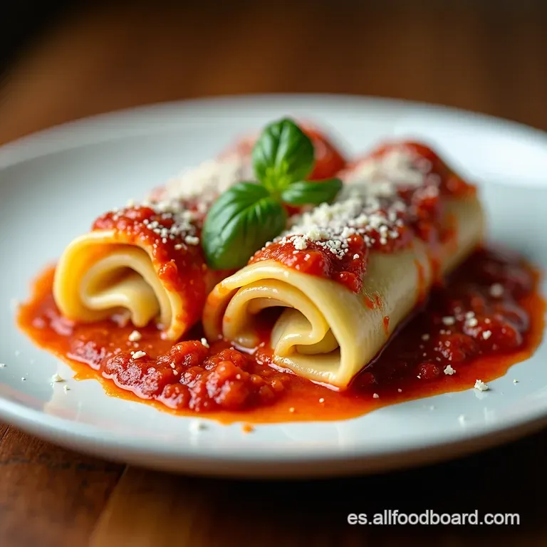 Cannelloni Rellenos a la Italiana Un Abrazo de Sabor