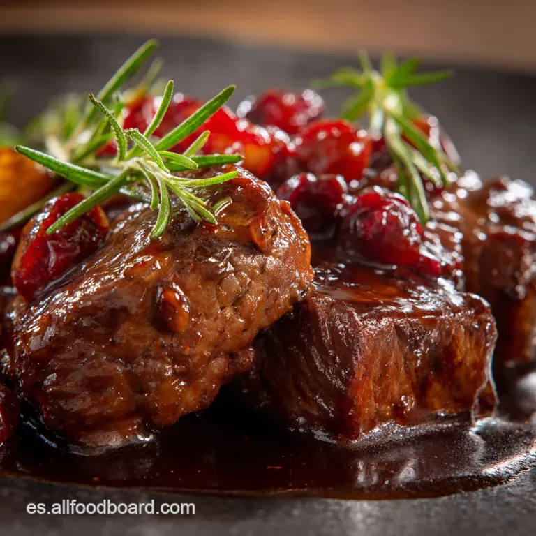 Carrillada Estofada Al Vino Tinto presentation