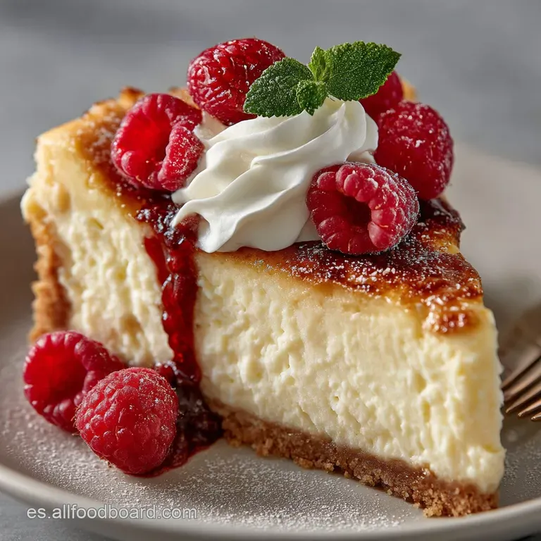 Cheesecake de vainilla: Cl&aacute;sico horneado y cremoso