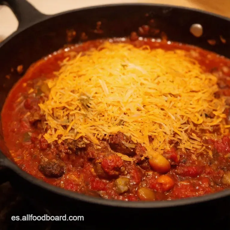 Chili Sin Carne a La Mexicana presentation