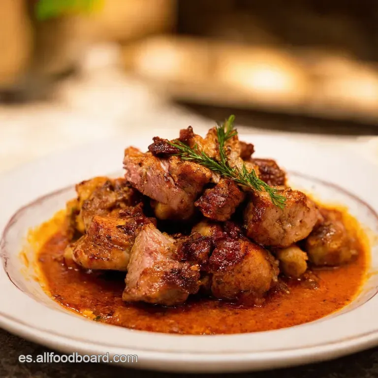 Codillo Asado a La Segoviana presentation