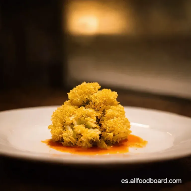 Coliflor Rebozada Crujiente Un Cl&aacute;sico Elevado presentation