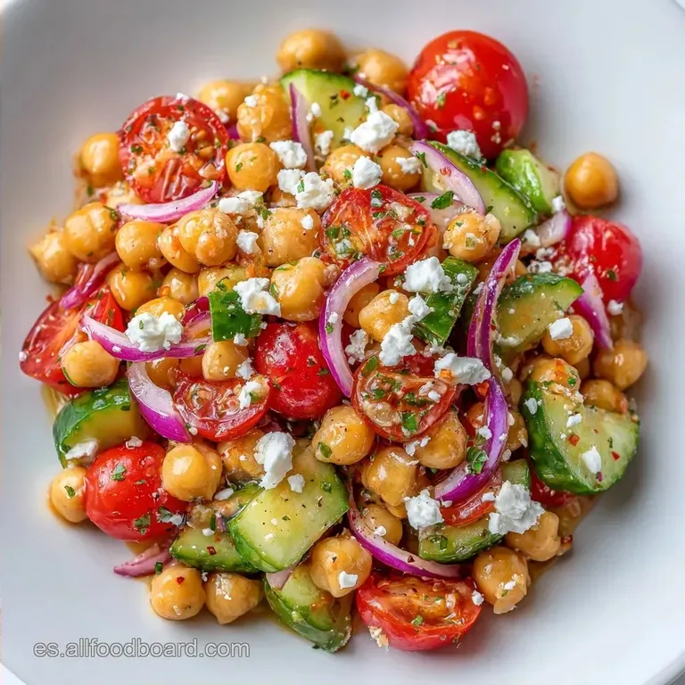 Ensalada Proteica de Garbanzos: Fresca y Familiar