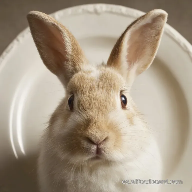 Tender rabbit bathed in a flavorful garlic sauce, artfully plated with crusty bread for soaking up the delicious pan juices.