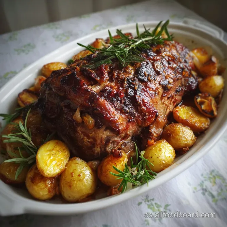 Cordero Asado al Horno Jugoso