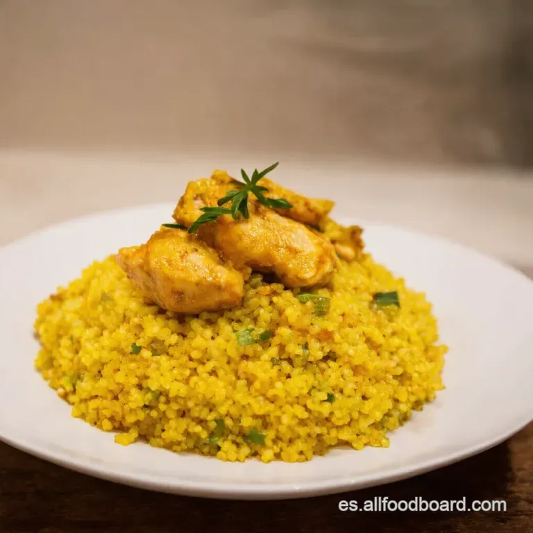 Couscous Con Pollo Al Lim&oacute;n Y Hierbas Frescas presentation