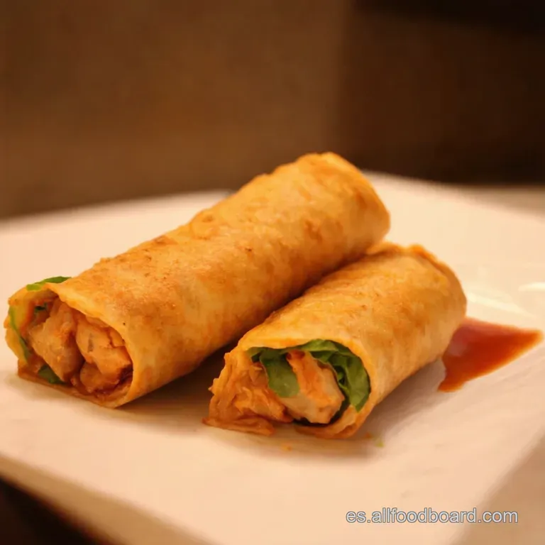 Crujientes Rollitos Imperiales Vietnamitas presentation