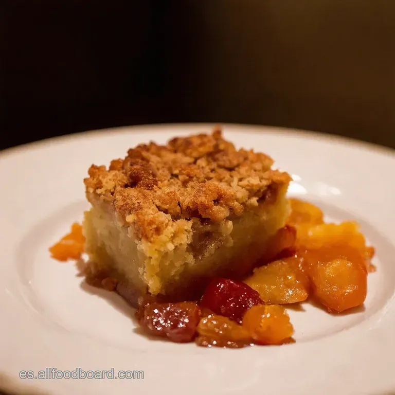 Crumble De Cerezas Al Estilo Argui&ntilde;ano presentation