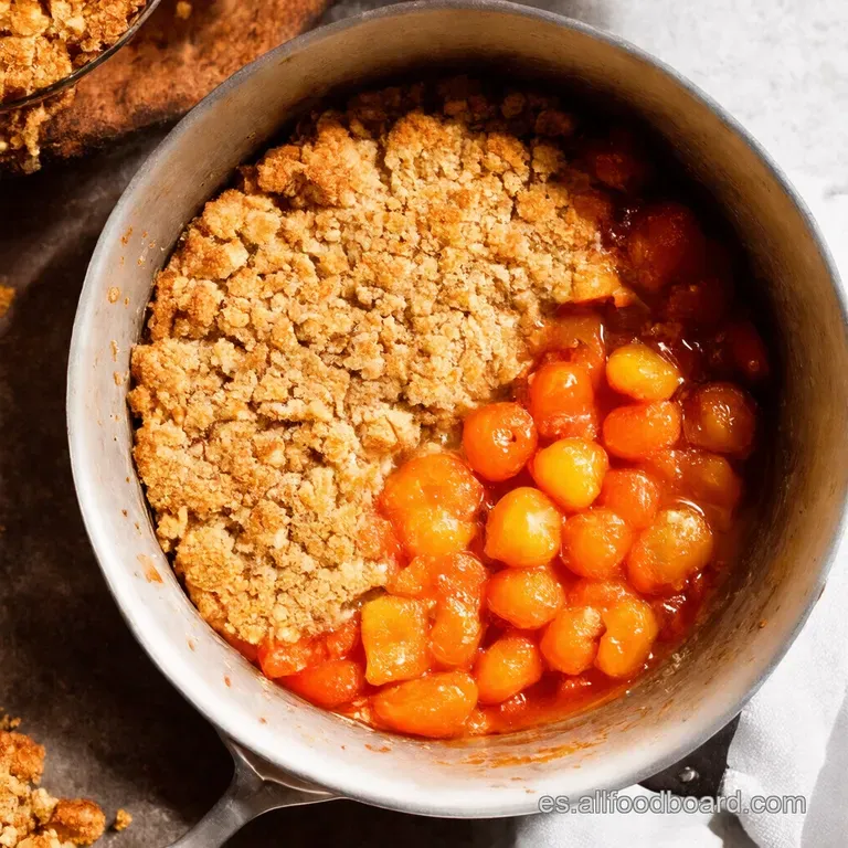 Crumble de Cerezas al Estilo Argui&ntilde;ano