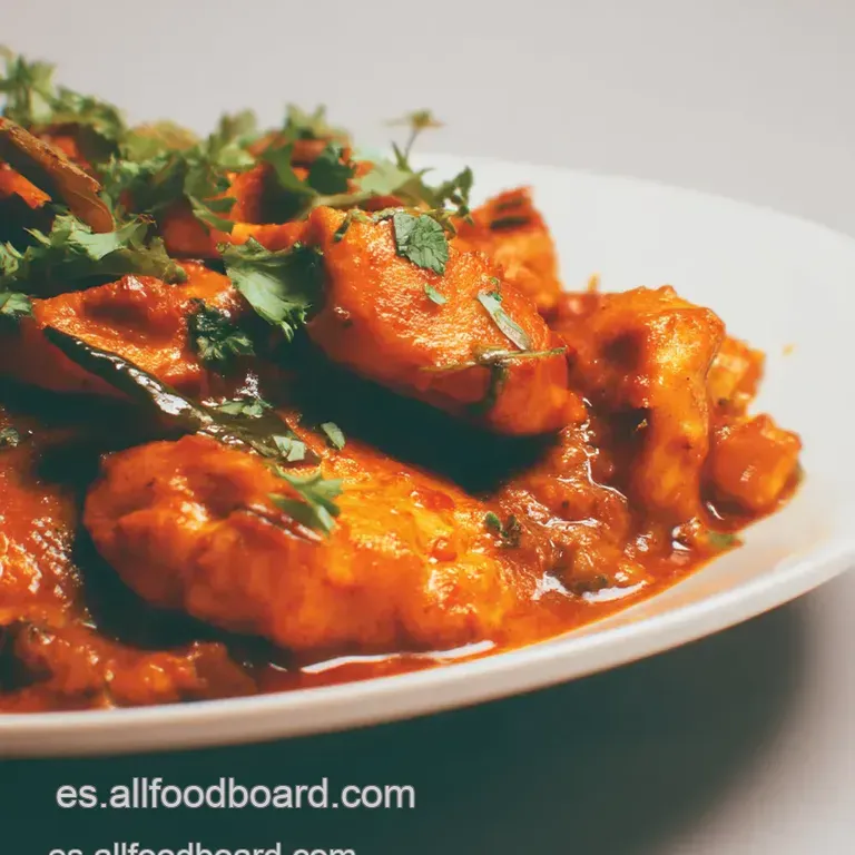 Curry Rojo Tailand&eacute;s Cremoso De Pollo presentation