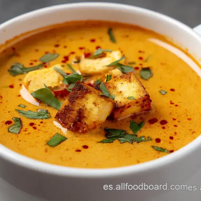 Curry Rojo Tailand&eacute;s Cremoso de Pollo