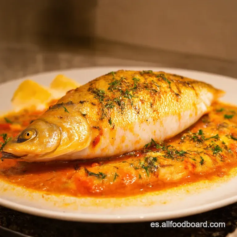 Dorada a La Plancha Con Lim&oacute;n Y Hierbas Frescas presentation