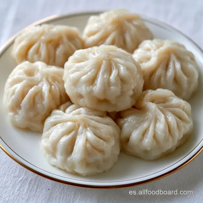 Dumplings alineados con bases tostadas y brillantes, decorados con semillas de s&eacute;samo y gotas de salsa marr&oacute;n intensa.