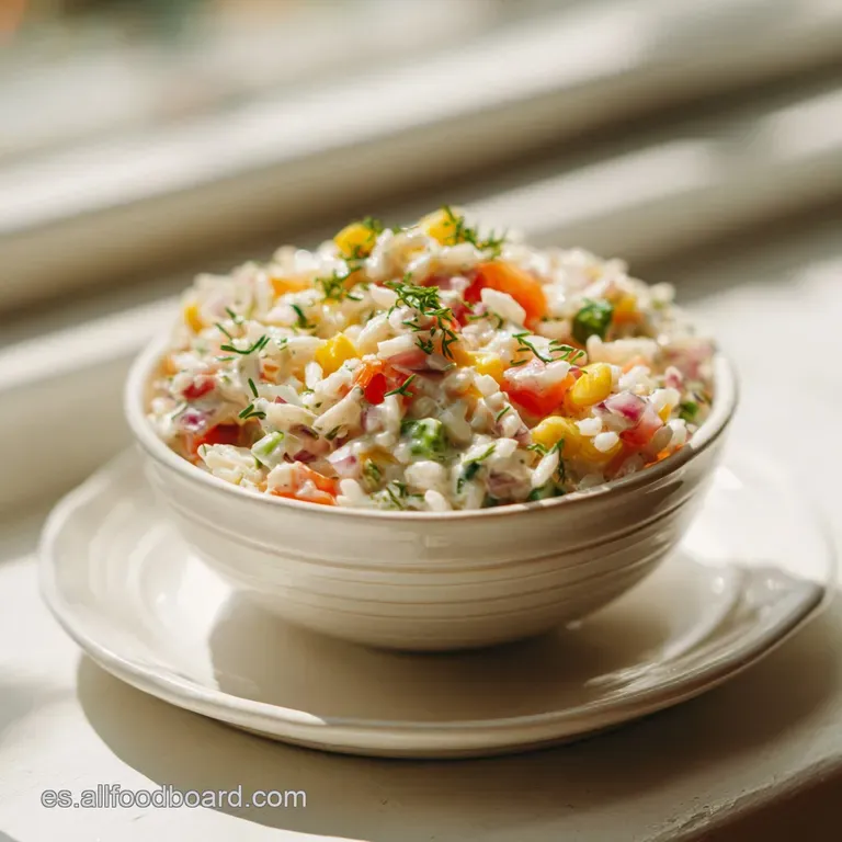 Ensalada de Arroz con Mayonesa: Textura y Sabor
