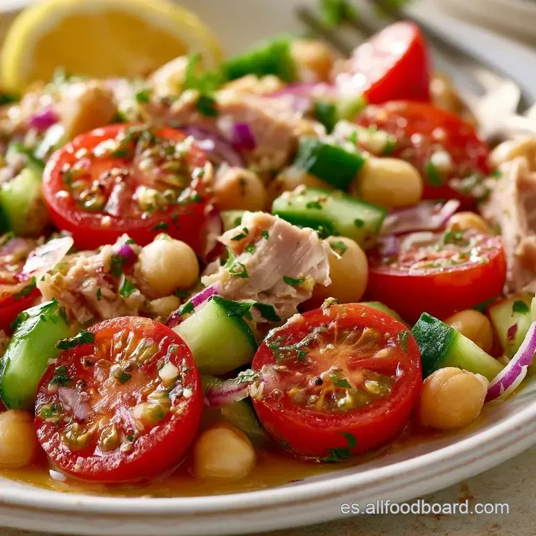 Ensalada De Garbanzos Para Almorzar Nutritiva