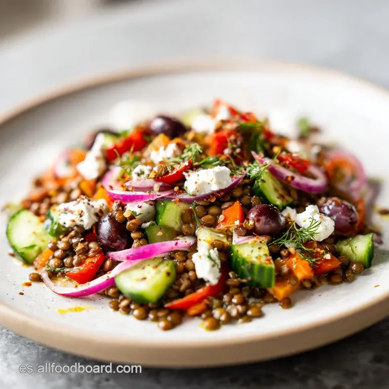 Ensalada De Lentejas: Vibrante Y Mediterr&aacute;nea