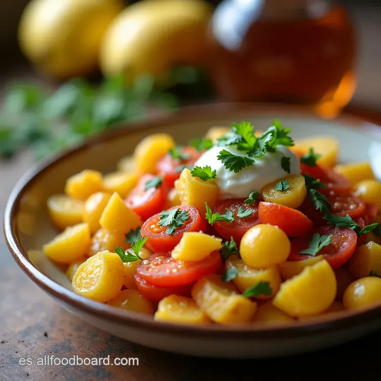 Ensalada De Papas a La Espa&ntilde;ola Con El Toque Secreto De La Abuela presentation