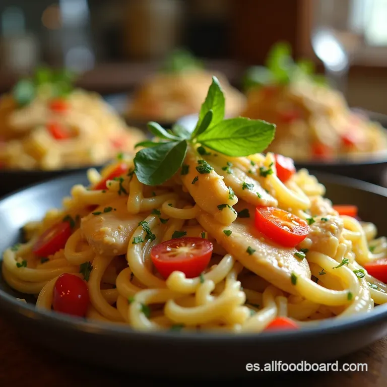 Ensalada De Pollo Cl&aacute;sica Y Cremosa Con Patatas Y Zanahorias presentation