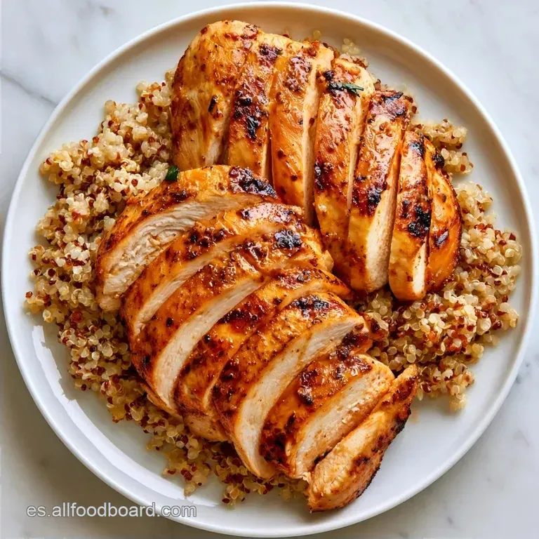 Ensalada de Pollo con Quinoa y Tahini