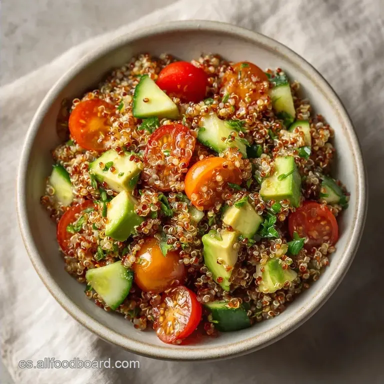 Bol de Quinoa Mediterr&aacute;nea: Fresco y Saludable