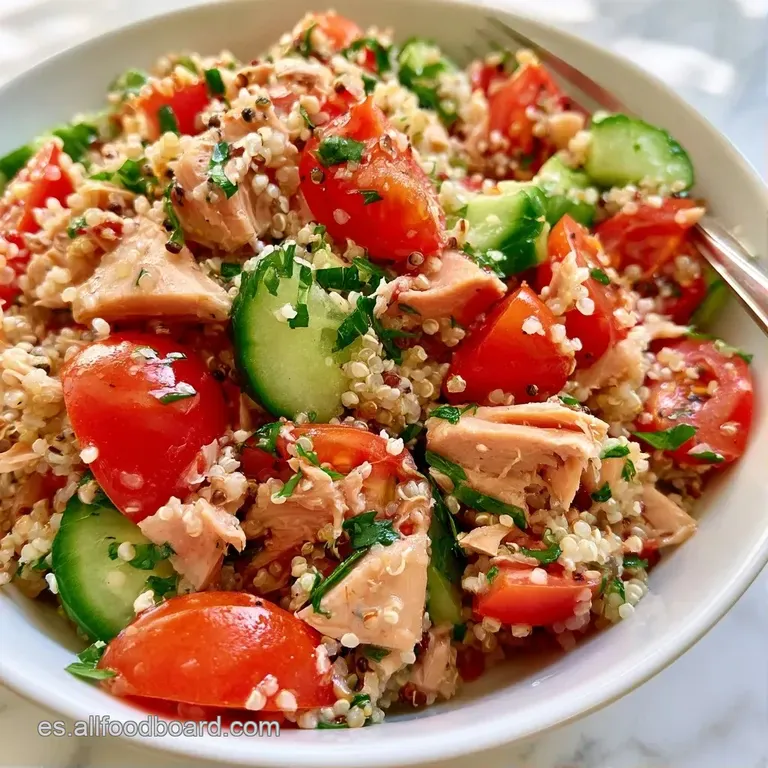 Ensalada dispuesta con cuidado en un bol cerámico, resaltando el contraste verde del cilantro y el rojo del pimiento.
