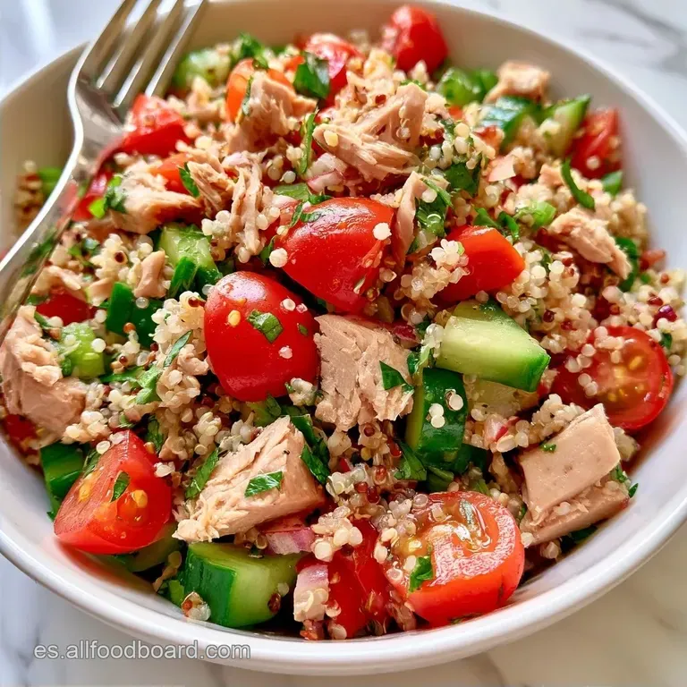 Ensalada De Quinoa Y Atún Nutritiva