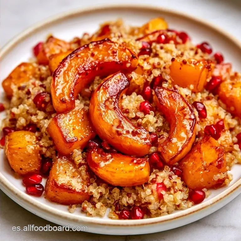 Ensalada de Quinoa con Calabaza Asada y Granada