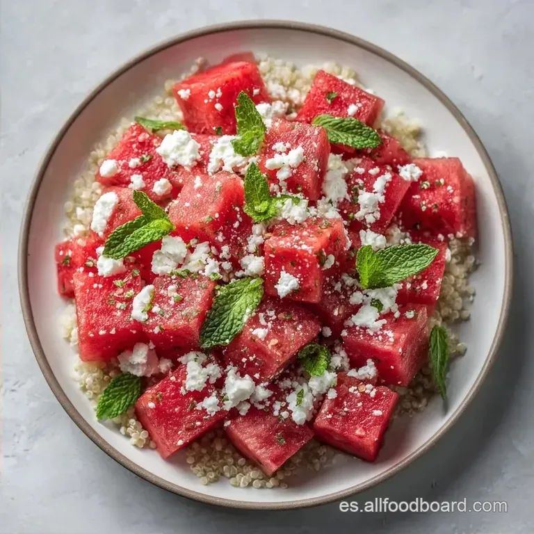 Ensalada de Quinoa y Sand&iacute;a: Fresca y Nutritiva