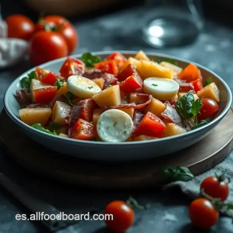 Ensalada Piamontesa Fresquita presentation