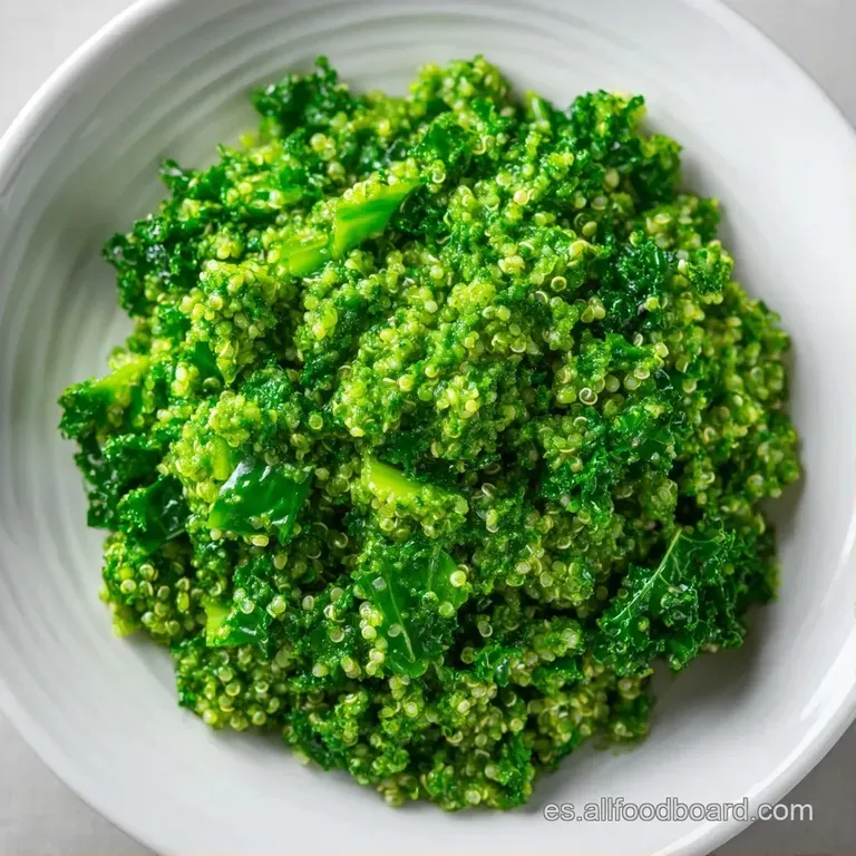 Ensalada de granos claros y verdes intensos dispuesta con cuidado en un plato minimalista con gotas de aceite oliva.