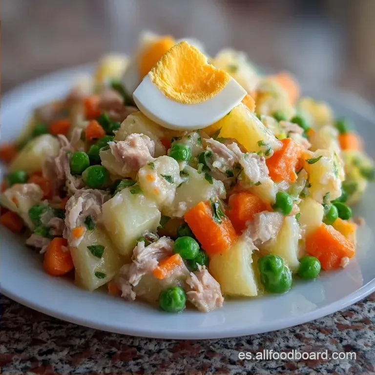 Ensaladilla Rusa Ligera Saludable: Cremosa y Nutritiva