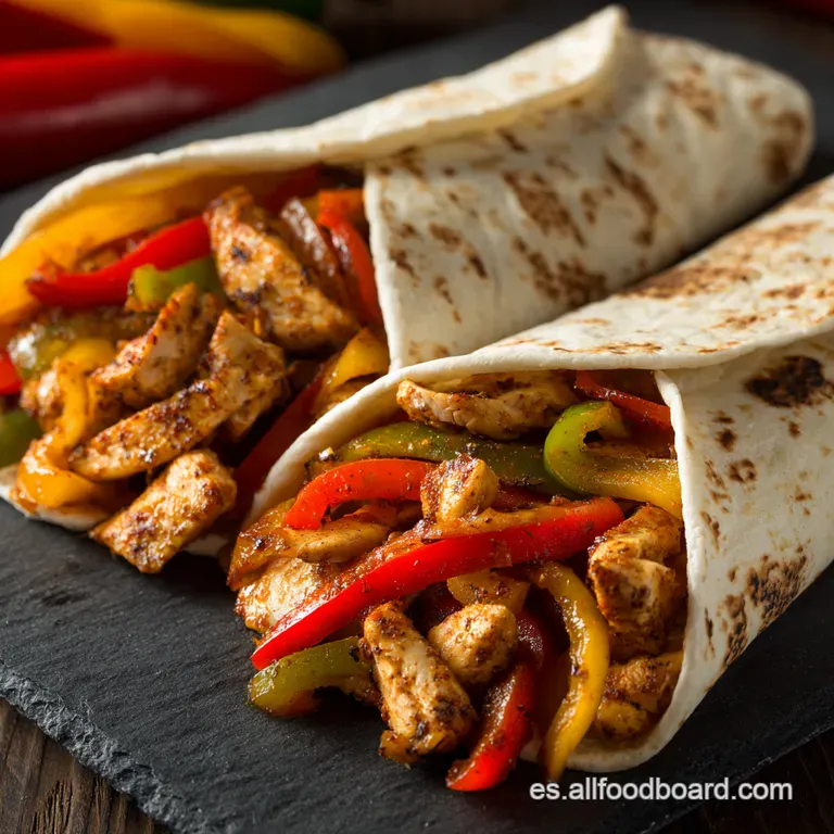 Fajitas De Pollo Espectaculares presentation