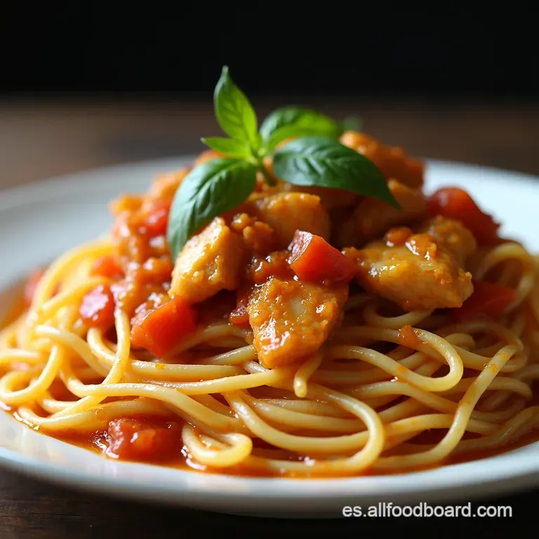 Fideos con Pollo y Sofrito El Guiso Cl&aacute;sico que Conforta