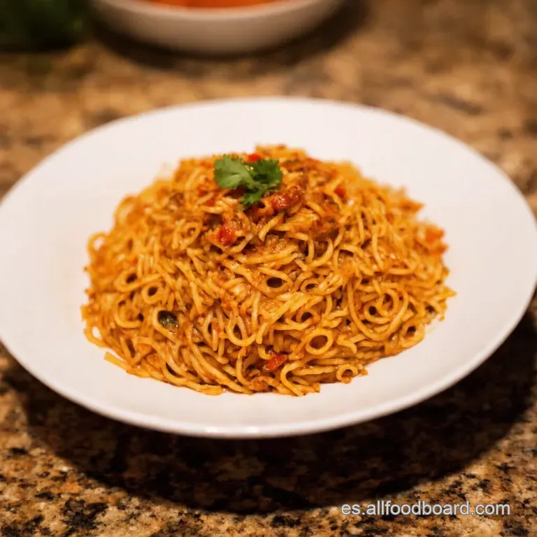 Fideos Picantes De Cacahuate En 5 Minutos presentation