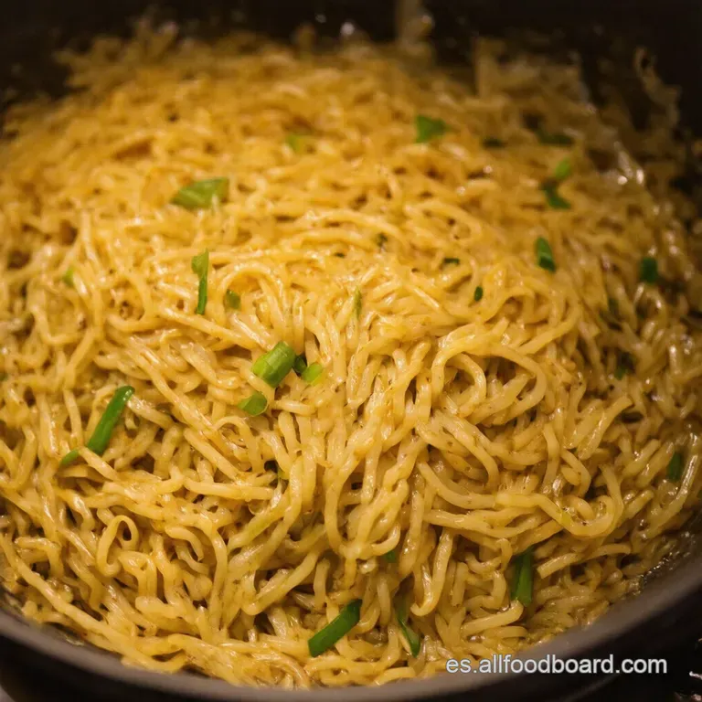 Fideos Rel&aacute;mpago Al Aceite De Cebolleta Listos En 30 Minutos presentation