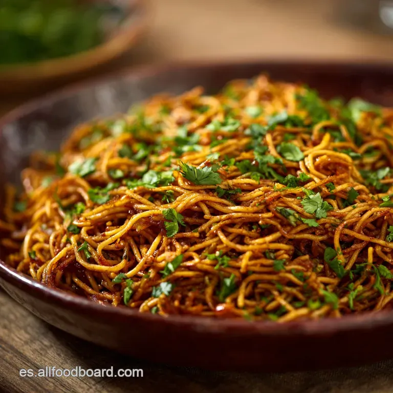 Receta Con Fideos: Fideos Secos De La Abuela Con Sofrito Rostizado presentation