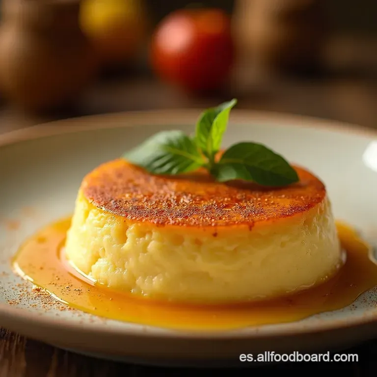 Sol De Coco Flan Cremoso De Coco Con Toque De Ron Y Lima presentation