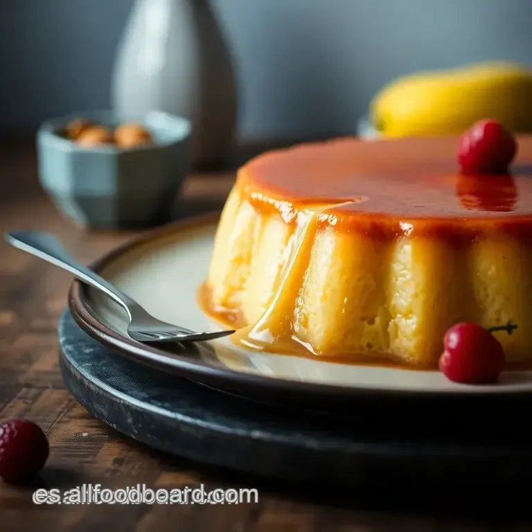 Flan De Leche Evaporada Cremoso presentation