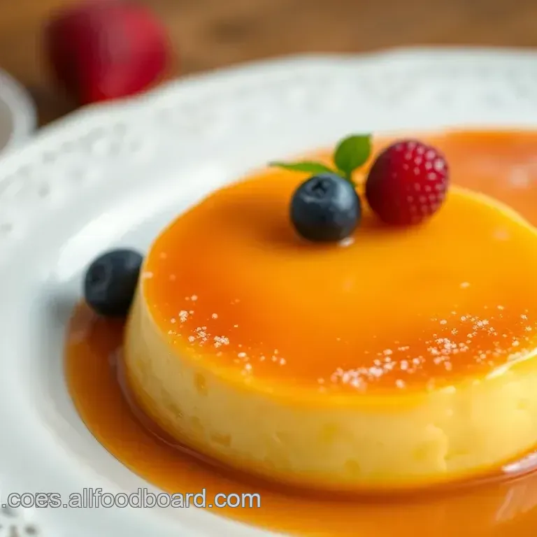 Flan de Leche Evaporada Cremoso