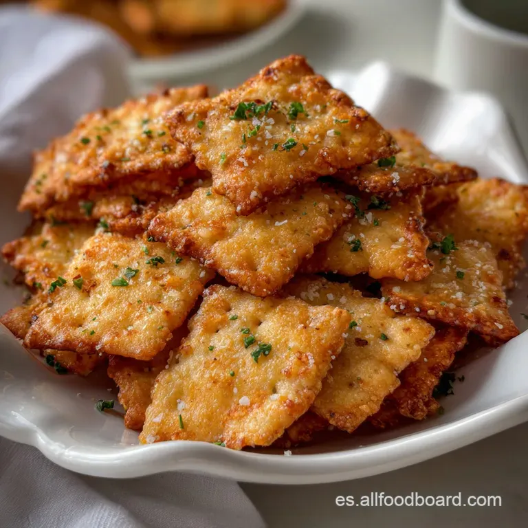 Galletas De Queso Parmesano Crujientes Y Saladas presentation