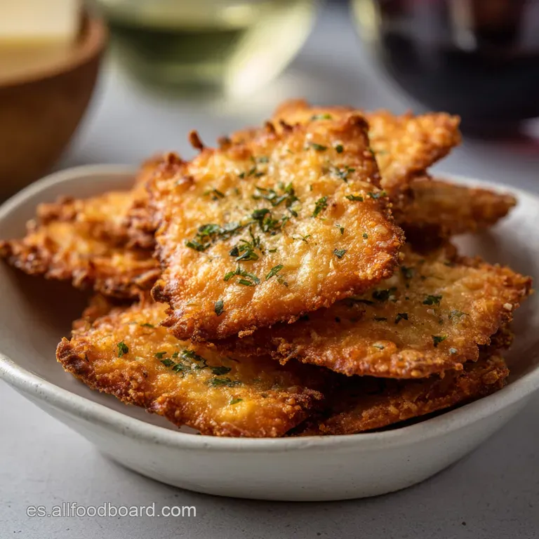 Galletas de Queso Parmesano Crujientes y Saladas
