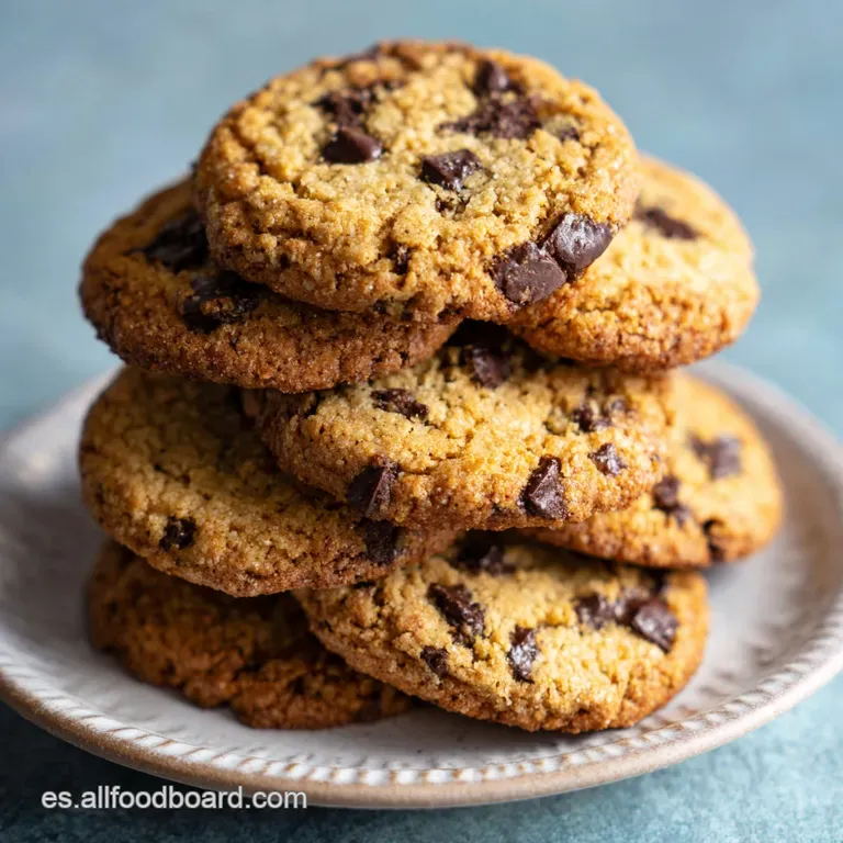 Stack of warm, golden gluten-free cookies on a white plate, lightly dusted with powdered sugar. Inviting and homemade.