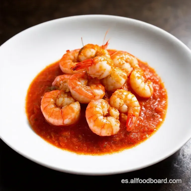 Gambas con Salsa de Langosta al Estilo Chino