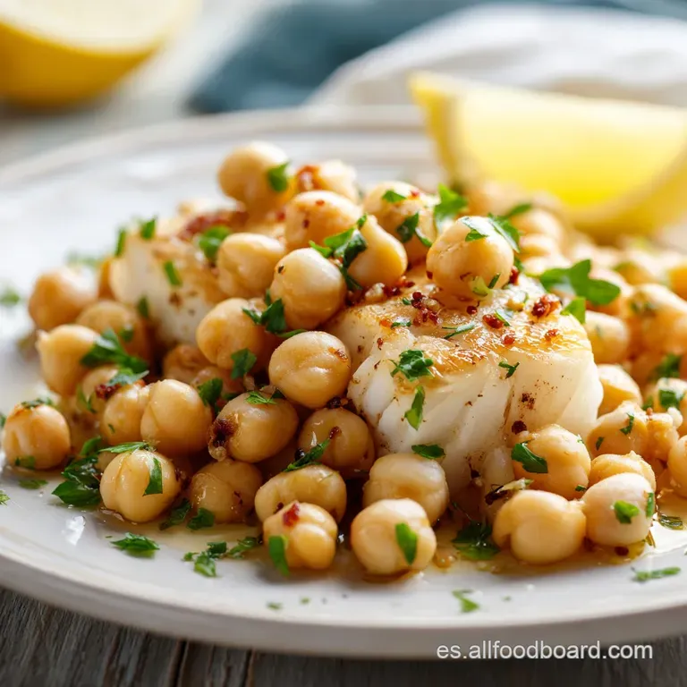 Guiso de Garbanzos con Bacalao y Espinacas