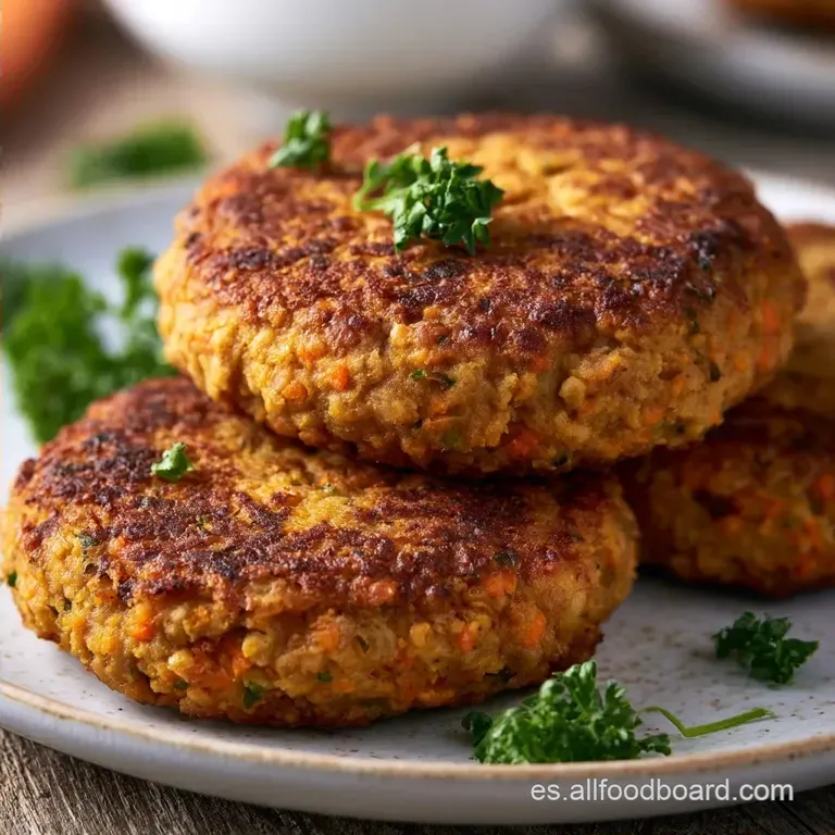 Hamburguesas de Avena y Lentejas Nutritivas