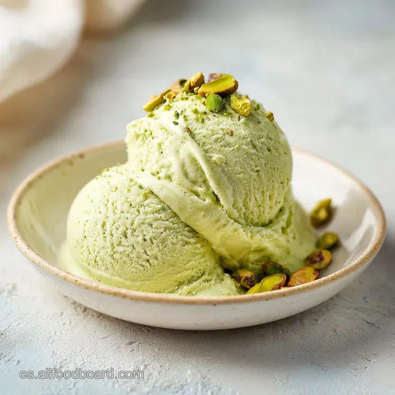 Helado de Pistacho Cremoso y Natural
