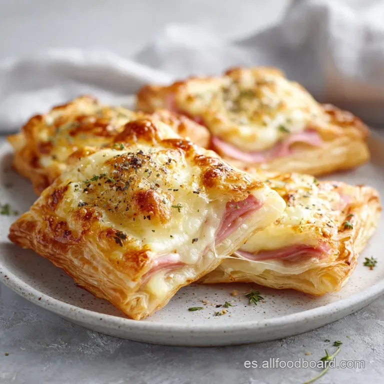 Hojaldre Salado de Jam&oacute;n y Queso: Crujiente y Cremoso